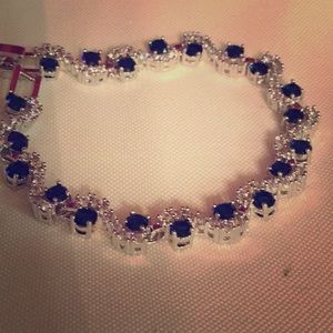Beautiful Blue Cubic Zirconia bracelet